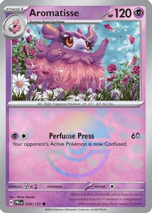 Aromatisse (Poke Ball Pattern) 039 - Holofoil SV Prismatic Evolutions - Common