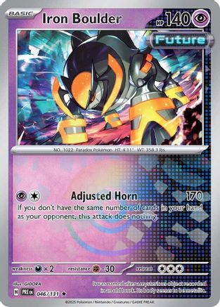 Iron Boulder (Poke Ball Pattern) 046 - Holofoil SV Prismatic Evolutions - Rare