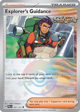 Explorer's Guidance (Poke Ball Pattern) 107 - Holofoil SV Prismatic Evolutions - Uncommon