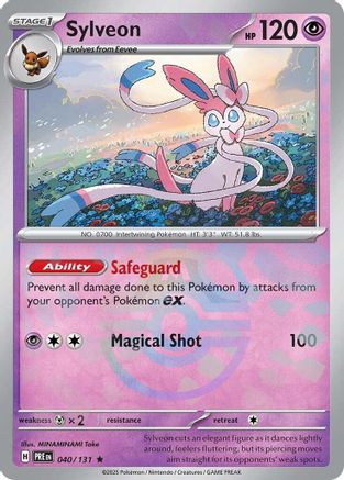 Sylveon (Master Ball Pattern) 040 - Holofoil SV Prismatic Evolutions - Rare