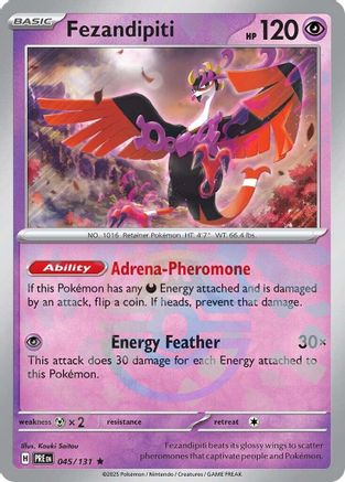 Fezandipiti (Master Ball Pattern) 045 - Holofoil SV Prismatic Evolutions - Rare