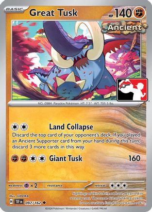Great Tusk 097/162 Prize Pack Series Cards - Uncommon