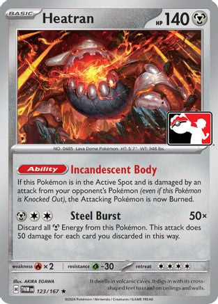 Heatran 123 - Holofoil Prize Pack Series Cards - Rare
