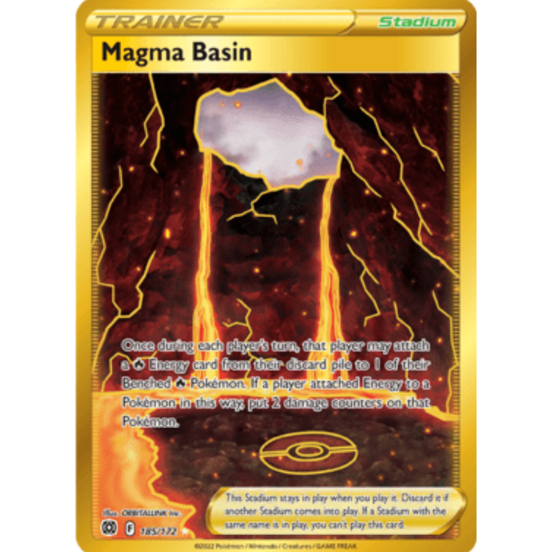 Magma Basin (Secret) 185 - Holofoil SWSH09 Brilliant Stars - Secret Rare
