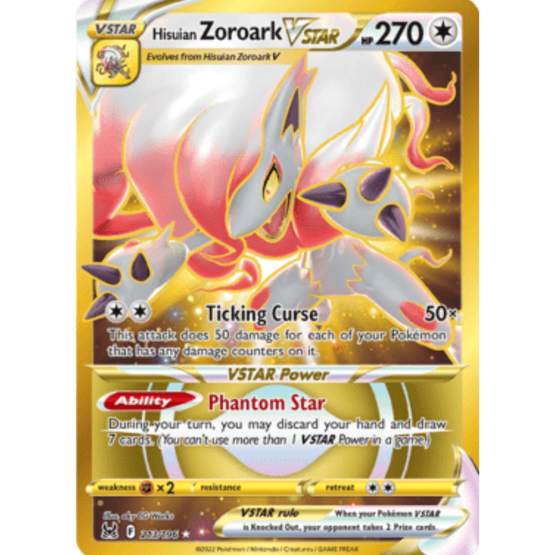 Hisuian Zoroark VSTAR (213) (Secret) 213 - Holofoil SWSH11 Lost Origin - Secret Rare