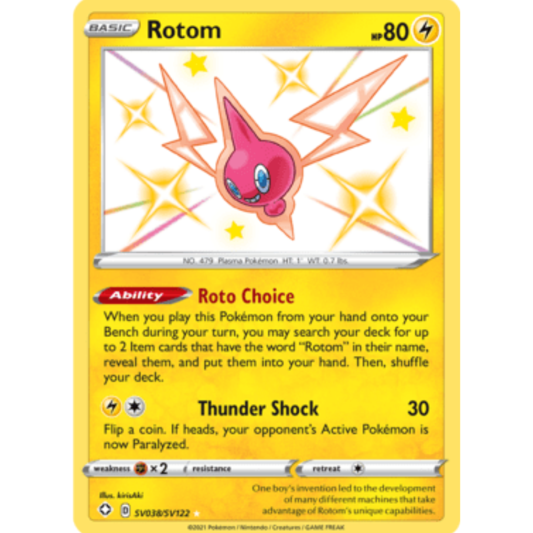 Rotom SV038 - Holofoil Shining Fates Shiny Vault - Shiny Holo Rare