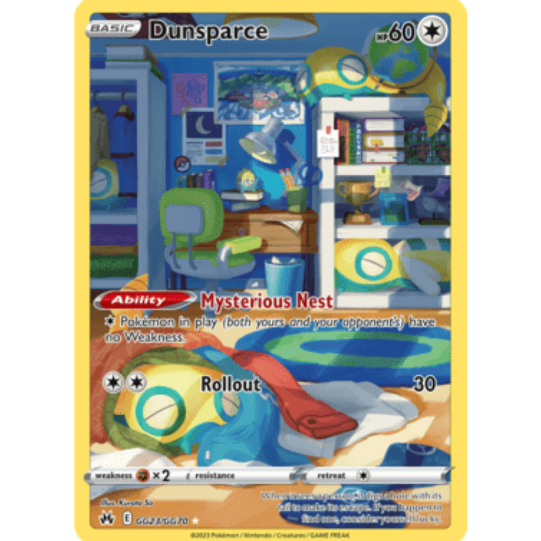 Dunsparce GG23 - Holofoil SWSH Crown Zenith Galarian Gallery - Ultra Rare