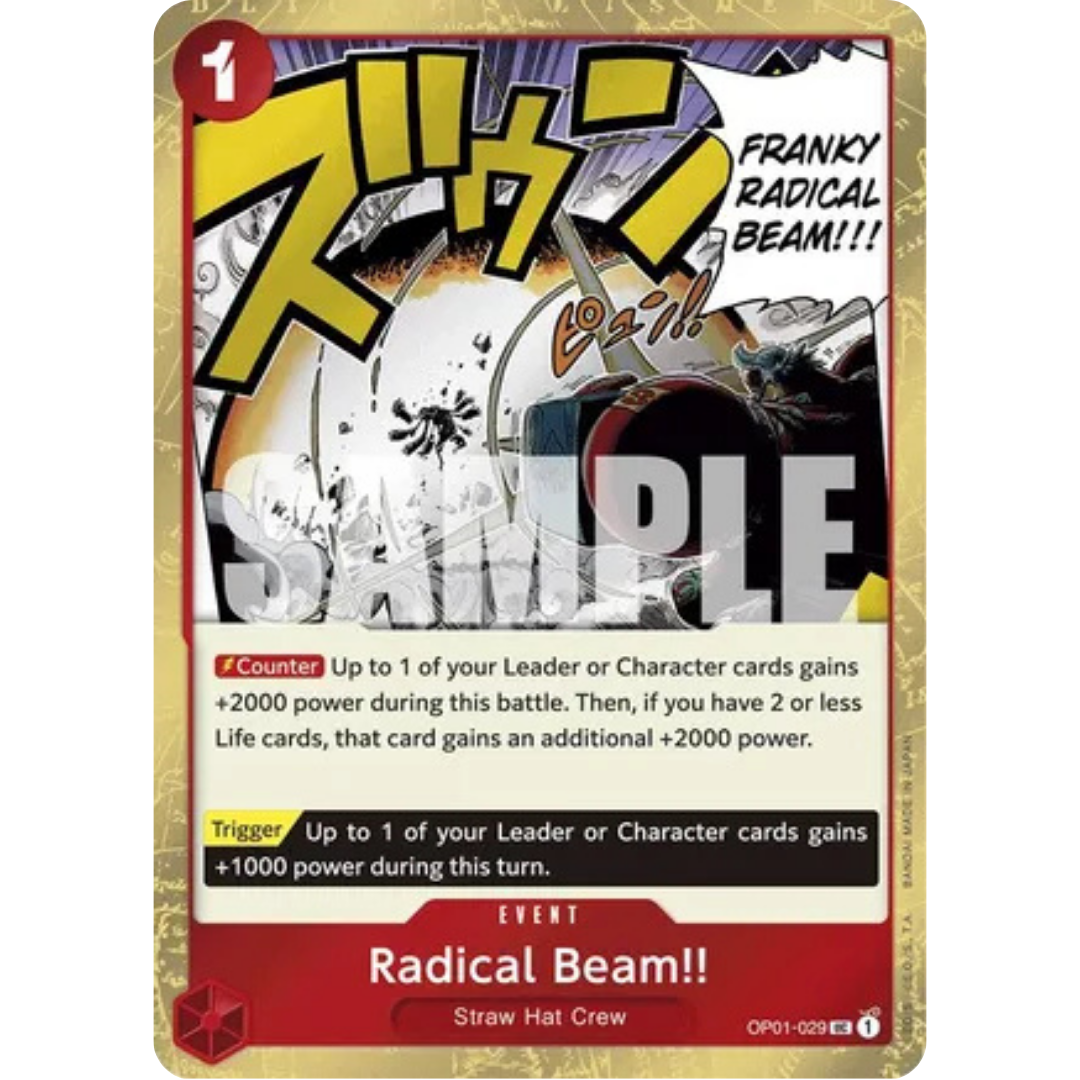 Radical Beam!! (Jolly Roger Foil) (OP01-029) - Premium Booster -The Best- Foil