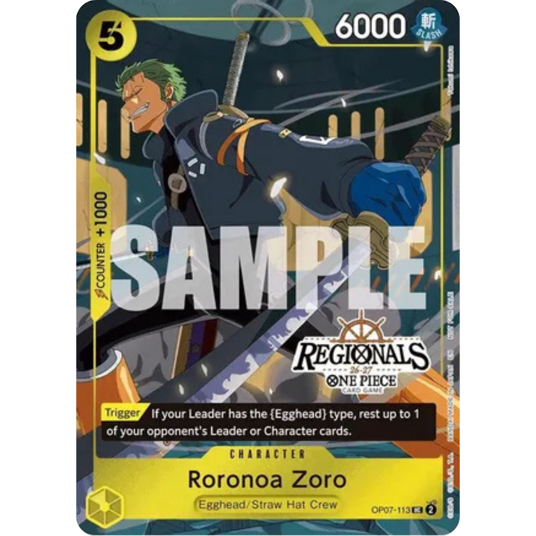 Roronoa Zoro (113) (Regional Participation Pack 2026 Vol.1) (OP07-113) - One Piece Promotion Cards Foil