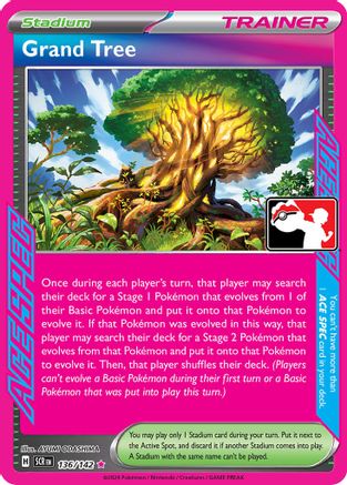 Grand Tree 136 - Holofoil Prize Pack Series Cards - ACE SPEC Rare