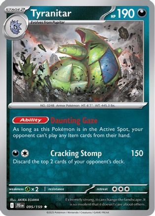 Tyranitar 095 - Holofoil SV09 Journey Together - Rare