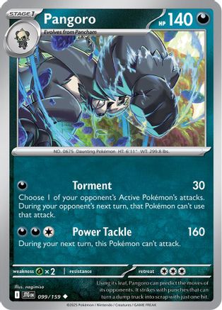 Pangoro 099 SV09 Journey Together - Uncommon