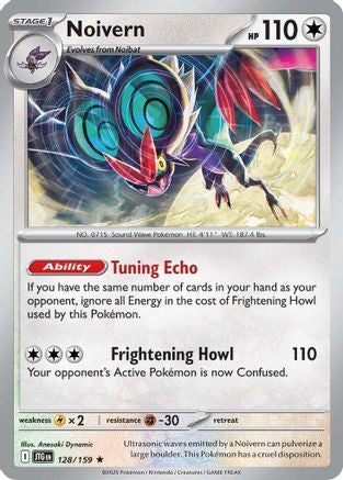 Noivern 128 - Holofoil SV09 Journey Together - Rare