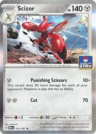 Scizor 141/197 - Holofoil Miscellaneous Cards & Products - Rare