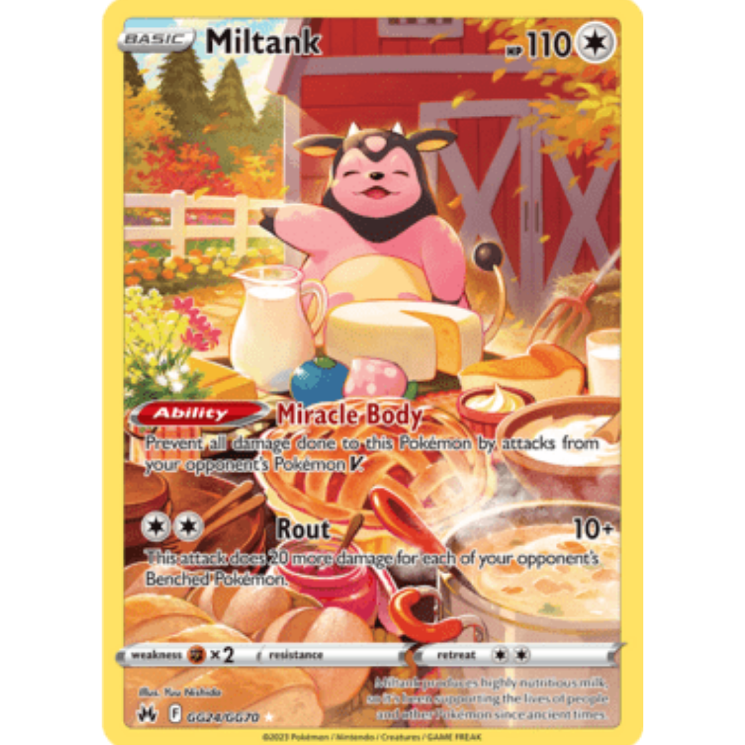 Miltank GG24 - Holofoil SWSH Crown Zenith Galarian Gallery - Ultra Rare