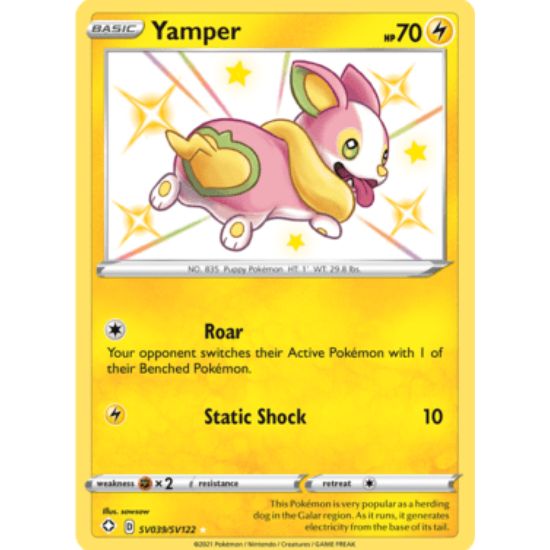 Yamper SV039 - Holofoil Shining Fates Shiny Vault - Shiny Holo Rare