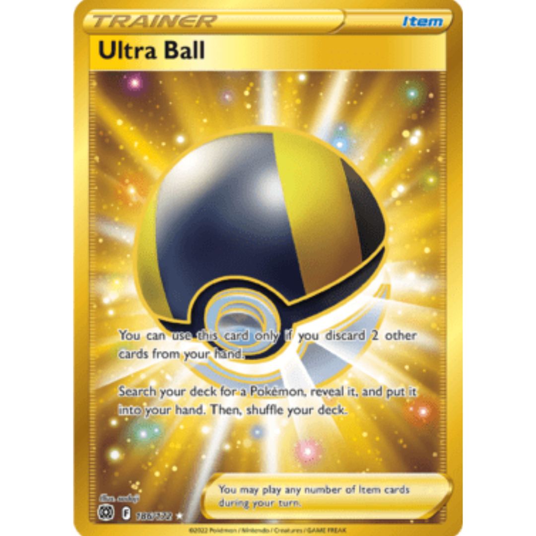 Ultra Ball (Secret) 186 - Holofoil SWSH09 Brilliant Stars - Secret Rare