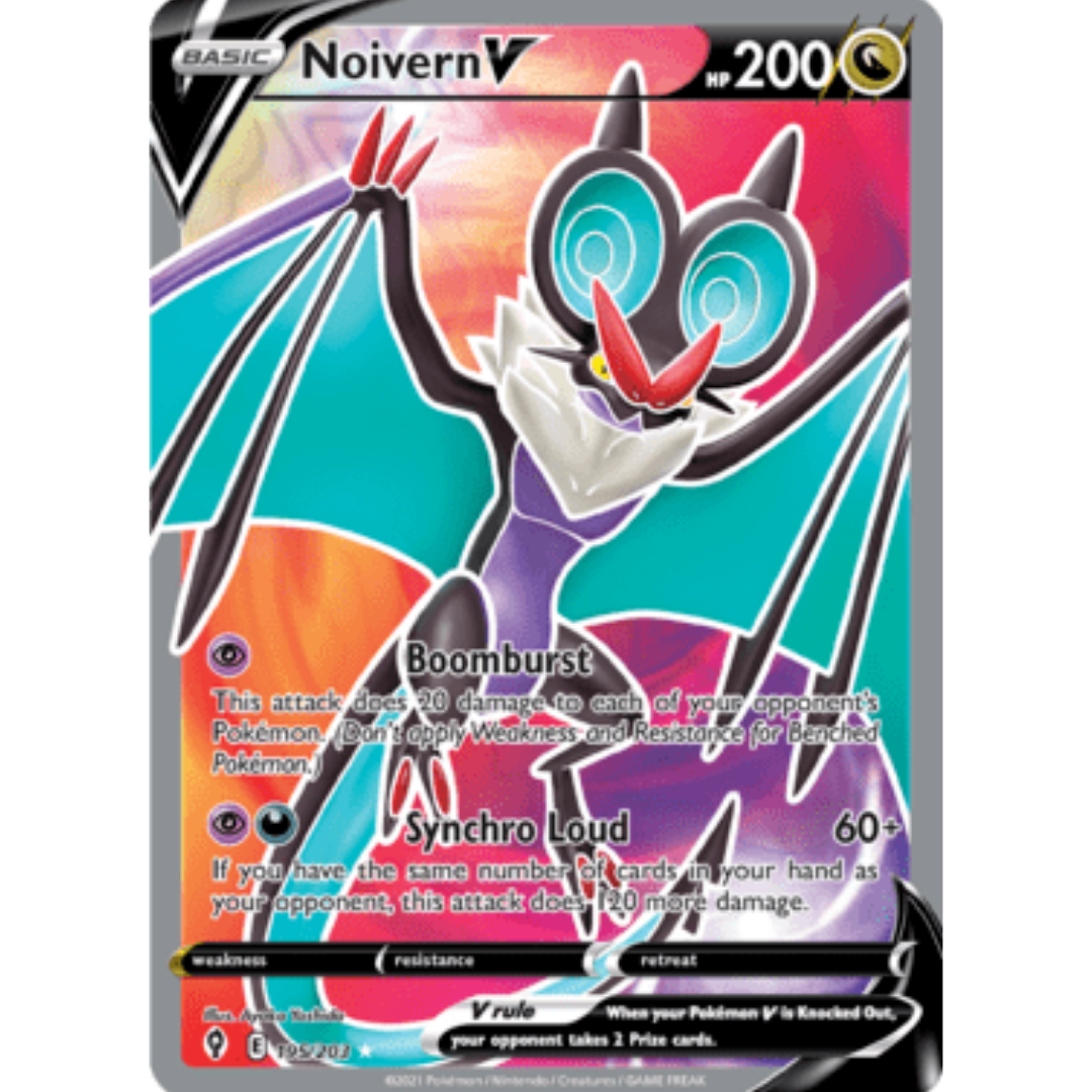 Noivern V (Full Art) 195 - Holofoil SWSH07 Evolving Skies - Ultra Rare