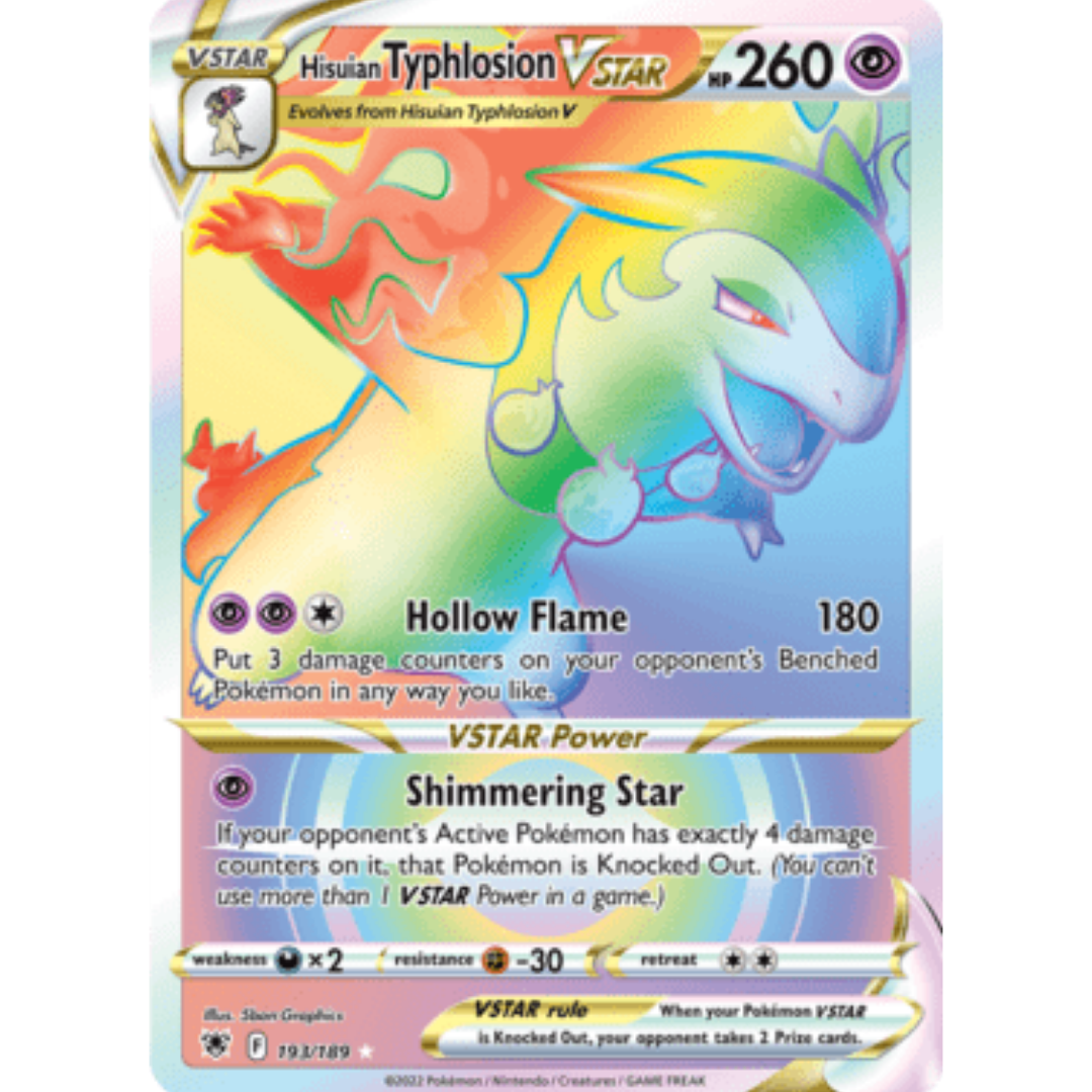 Hisuian Typhlosion VSTAR (Secret) 193 - Holofoil SWSH10 Astral Radiance - Secret Rare