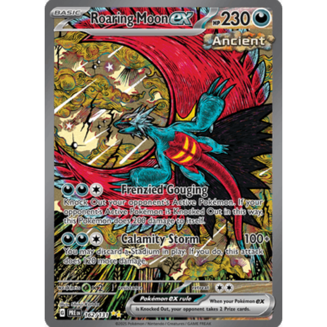 Roaring Moon ex 162 - Holofoil SV Prismatic Evolutions - Special Illustration Rare