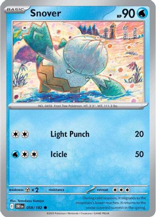 Snover 059 - Reverse Holofoil SV10 Destined Rivals - Common