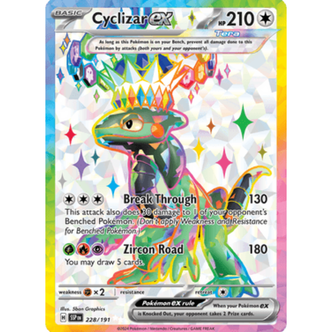 Cyclizar ex 228/191 - Holofoil SV08 Surging Sparks - Ultra Rare