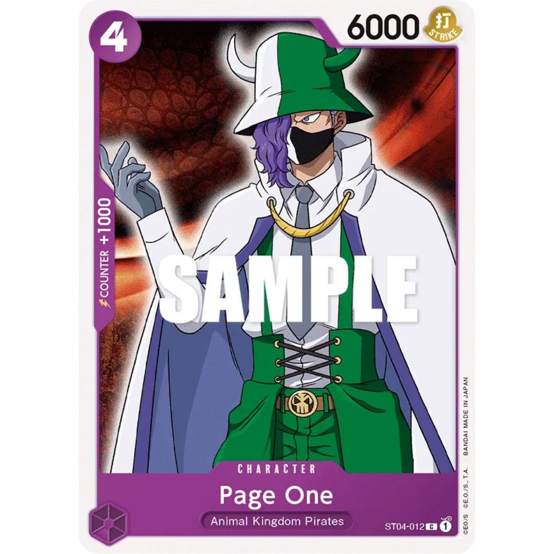 Page One (ST04-012) - Starter Deck 4: Animal Kingdom Pirates