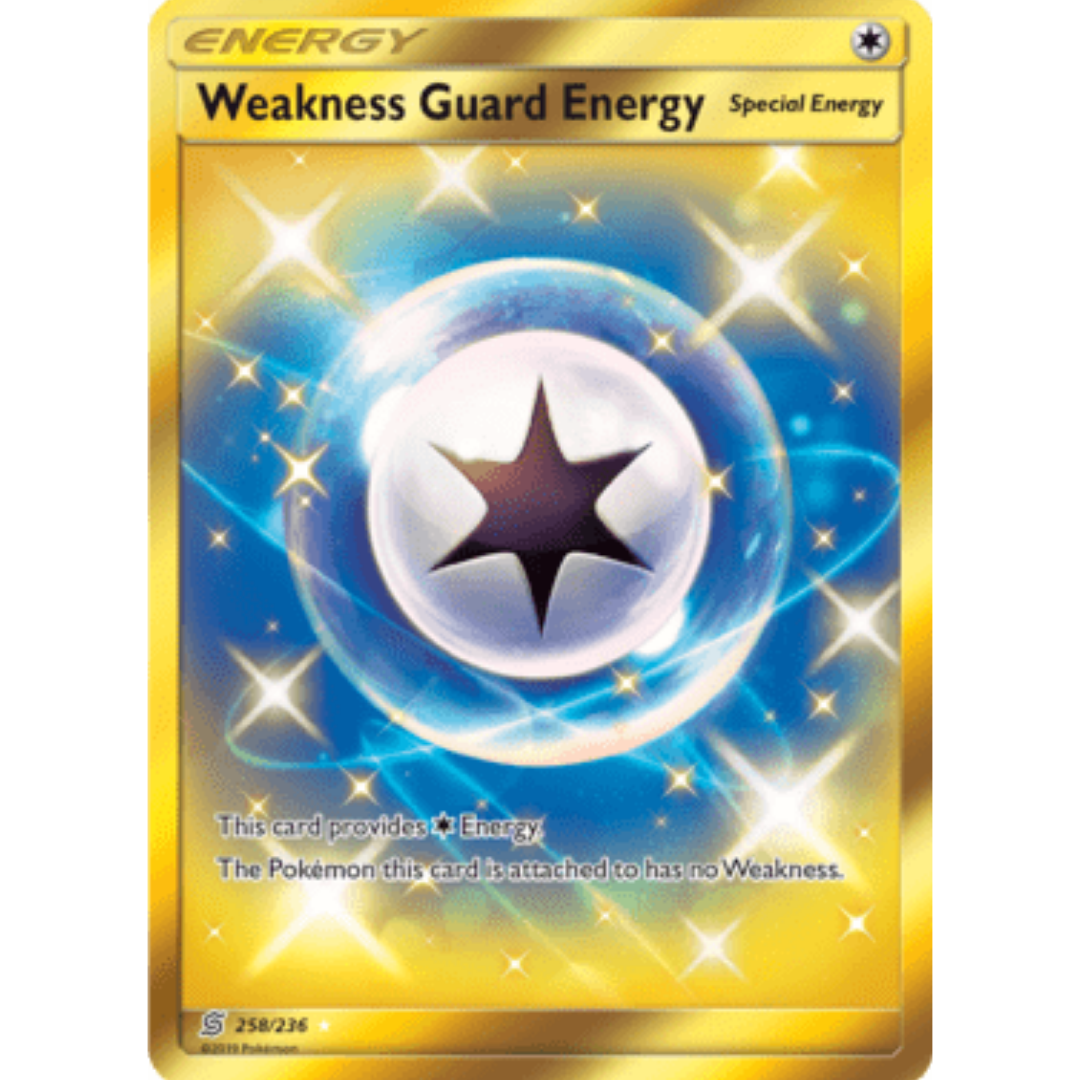Weakness Guard Energy (Secret) 258 - Holofoil SM Unified Minds - Secret Rare