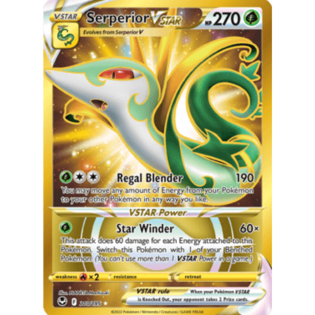 Serperior VSTAR (Secret) (210) 210 - Holofoil SWSH12 Silver Tempest - Secret Rare