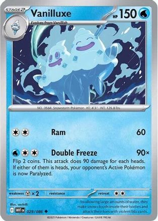 Vanilluxe 029 - Reverse Holofoil SV White Flare - Uncommon