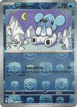 Cubchoo (Master Ball Pattern) 025 - Holofoil SV Black Bolt - Common
