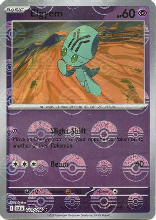 Elgyem (Poke Ball Pattern) 040 - Holofoil SV Black Bolt - Common