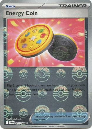 Energy Coin (Poke Ball Pattern) 081 - Holofoil SV Black Bolt - Uncommon