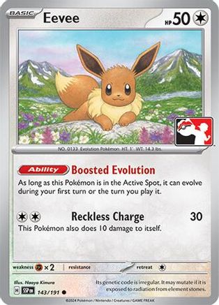 Eevee 143/191 - Holofoil Prize Pack Series Cards - Common