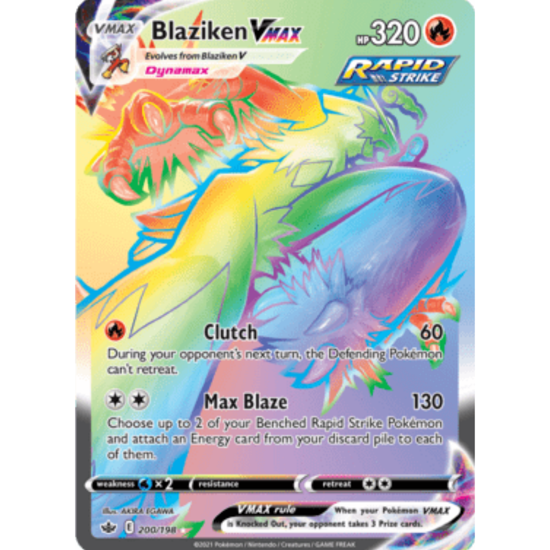 Blaziken VMAX (Secret) - Holofoil SWSH06 Chilling Reign - Secret Rare