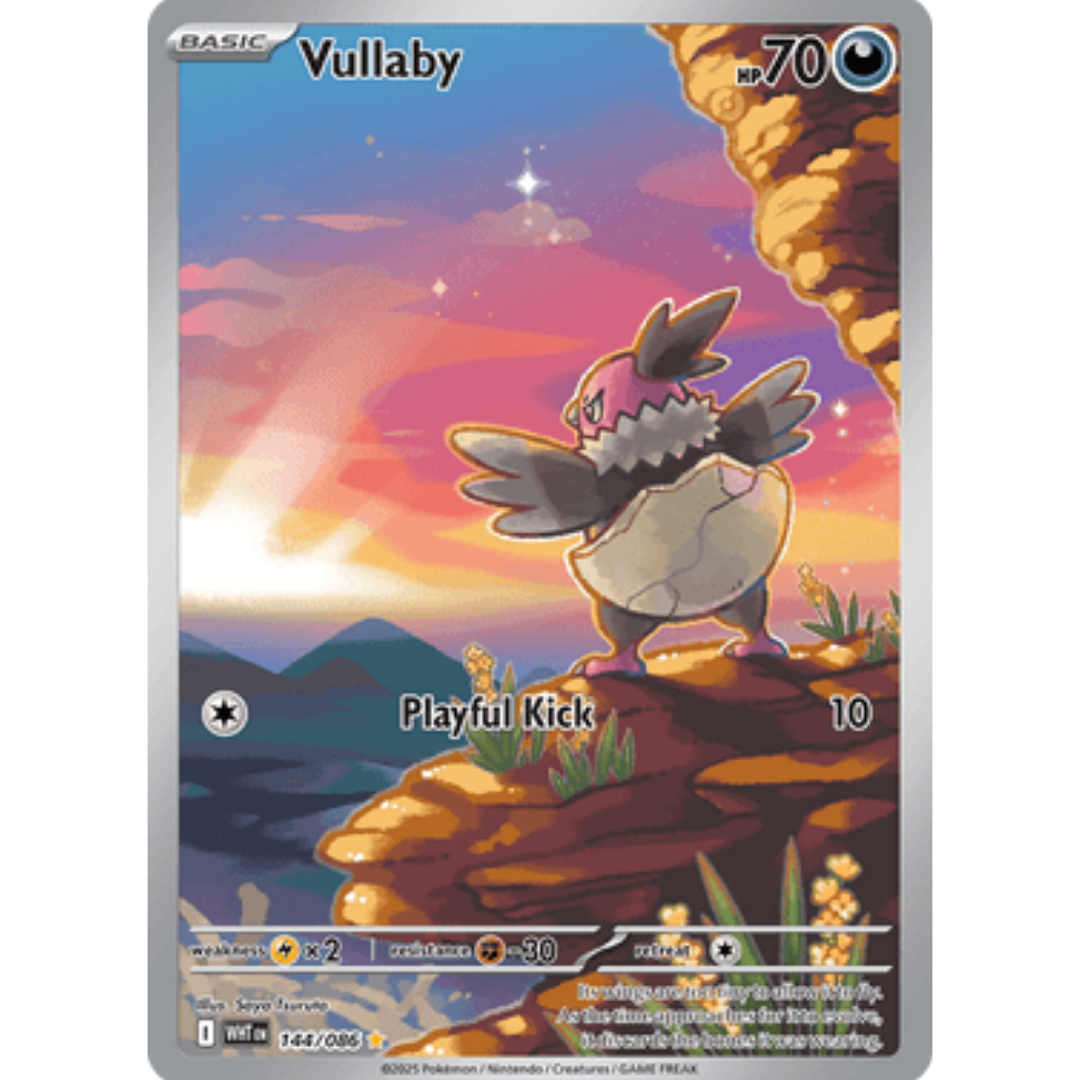Vullaby 144/086 - Holofoil SV White Flare - Illustration Rare