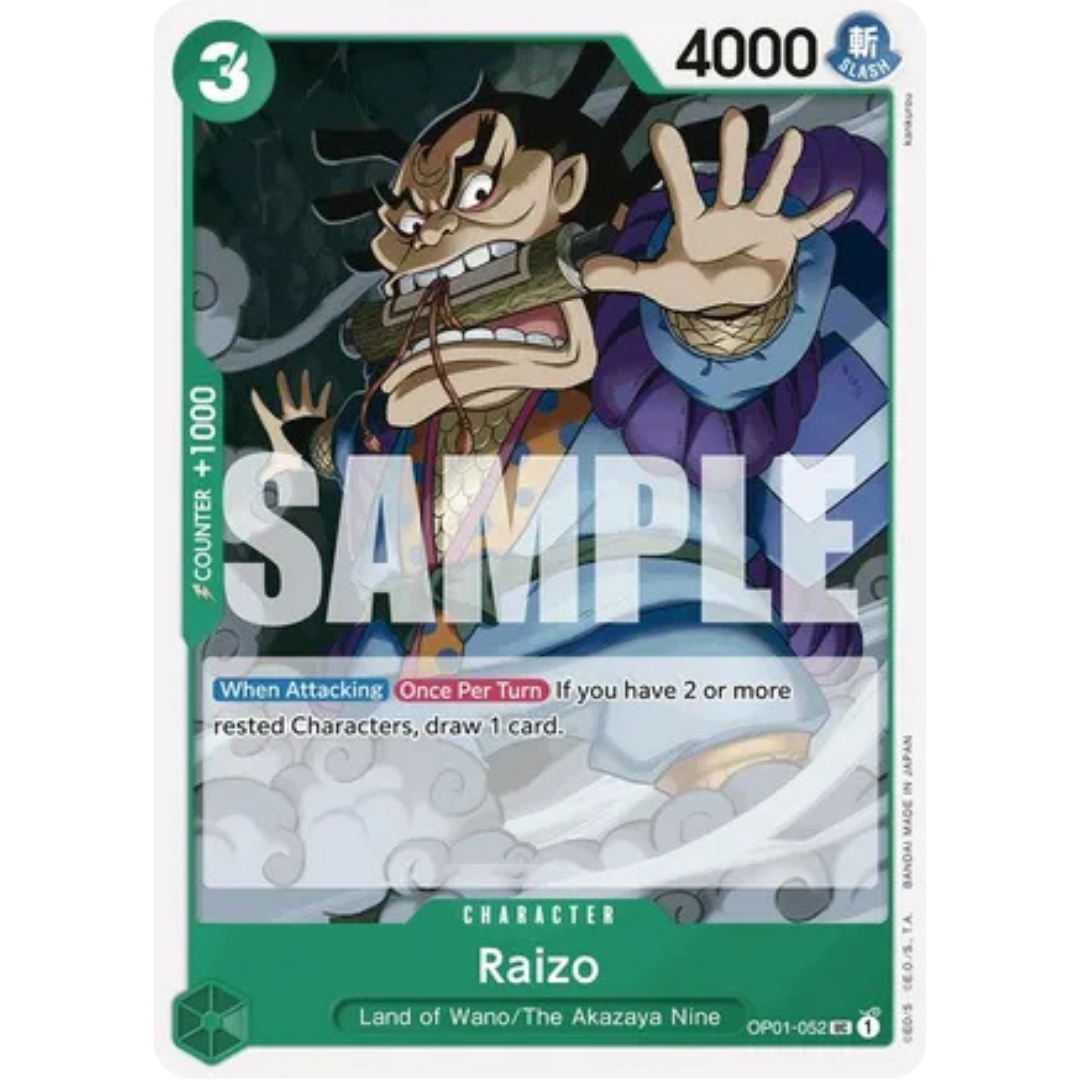 Raizo (Reprint) (OP01-052) - Premium Booster -The Best-
