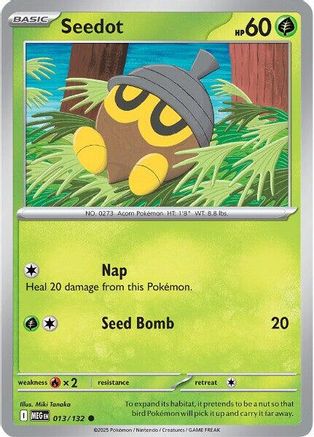 Seedot 013 ME01 Mega Evolution - Common