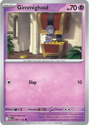 Gimmighoul 067 - Reverse Holofoil ME01 Mega Evolution - Common