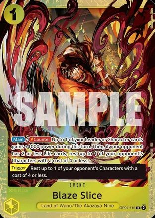 Blaze Slice (OP07-116) - One Piece Promotion Cards Foil