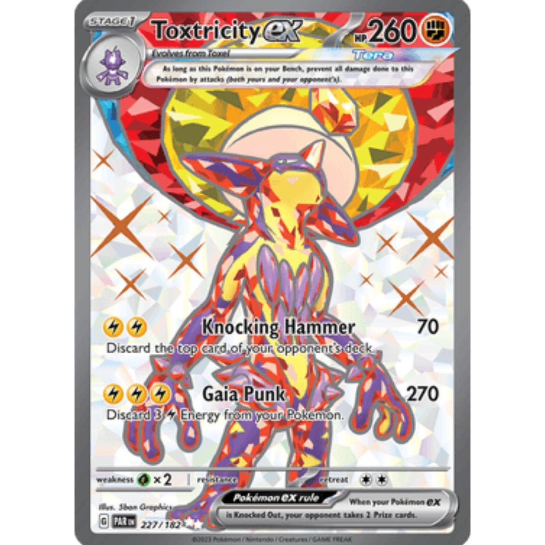 Toxtricity ex 227/182 - Holofoil SV04 Paradox Rift - Ultra Rare