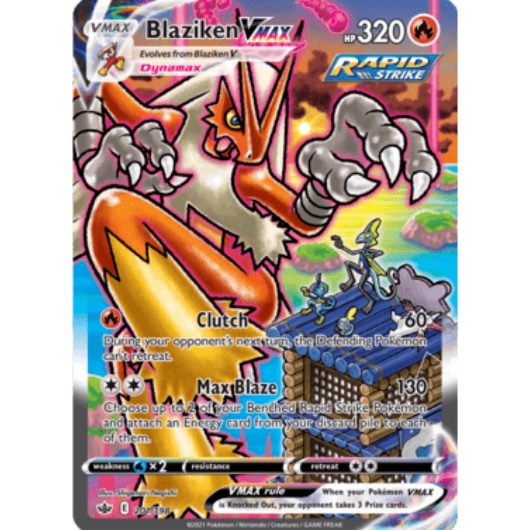 Blaziken VMAX (Alternate Art Secret) - Holofoil SWSH06 Chilling Reign - Secret Rare