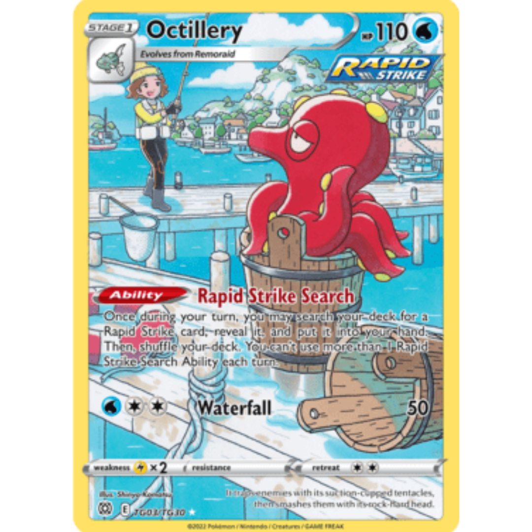 Octillery TG03 - Holofoil SWSH09 Brilliant Stars Trainer Gallery - Ultra Rare