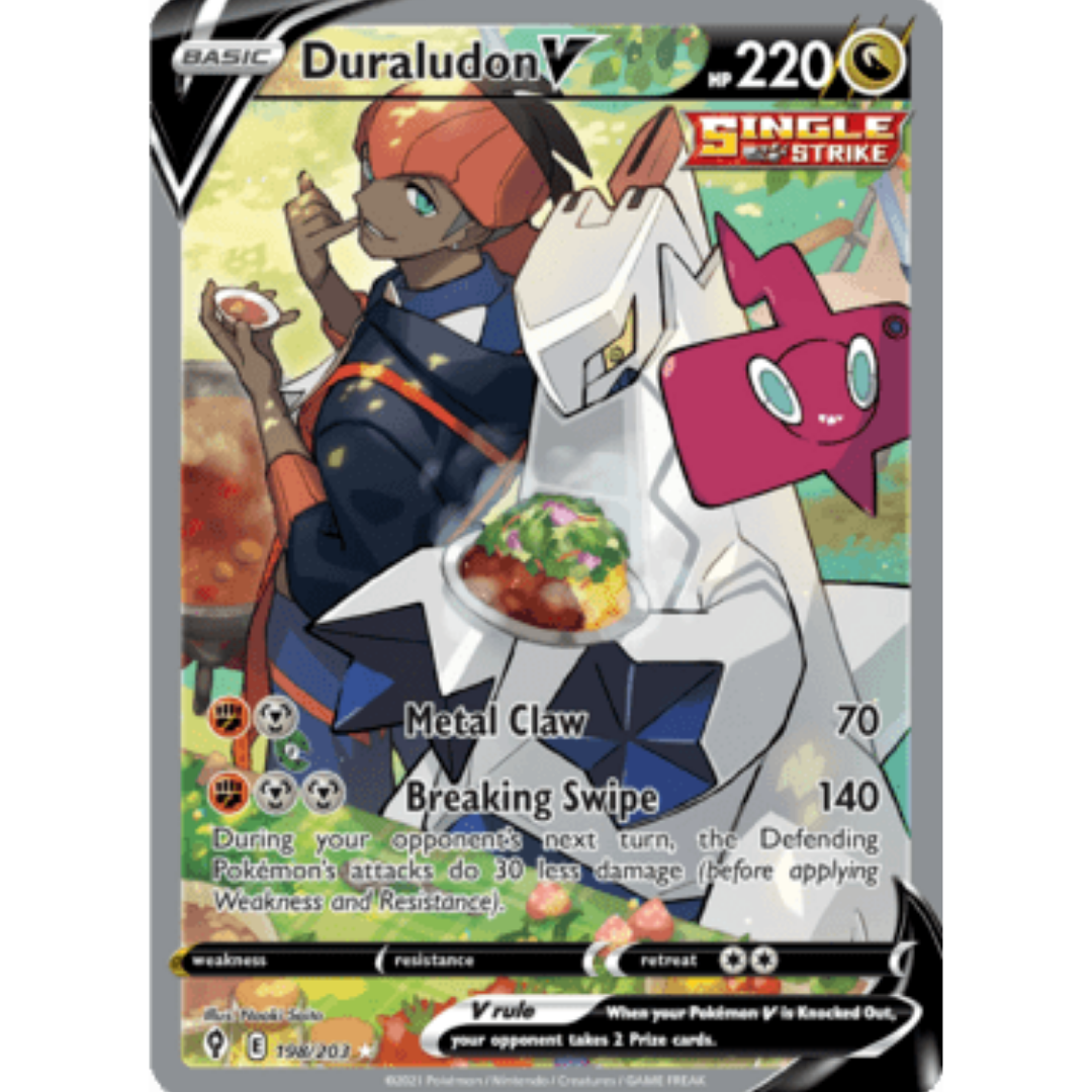 Duraludon V (Alternate Full Art) 198 - Holofoil SWSH07 Evolving Skies - Ultra Rare