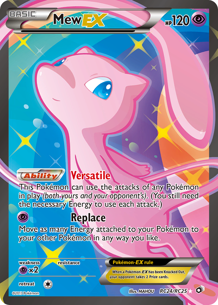 Mew EX (Full Art) RC24 - Holofoil Legendary Treasures Radiant Collection - Ultra Rare