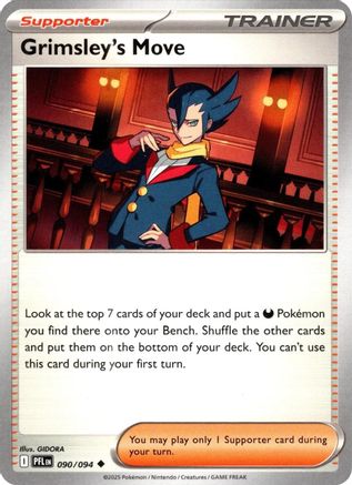Grimsley's Move 090 - Reverse Holofoil ME02 Phantasmal Flames - Uncommon