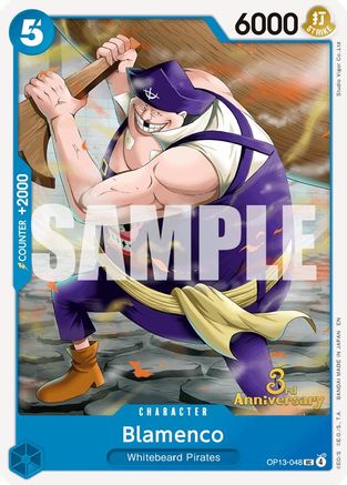Blamenco (OP13-048) - Carrying On His Will: 3rd Anniversary Tournament Cards