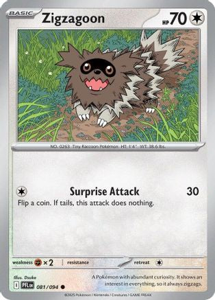 Zigzagoon 081 ME02 Phantasmal Flames - Common