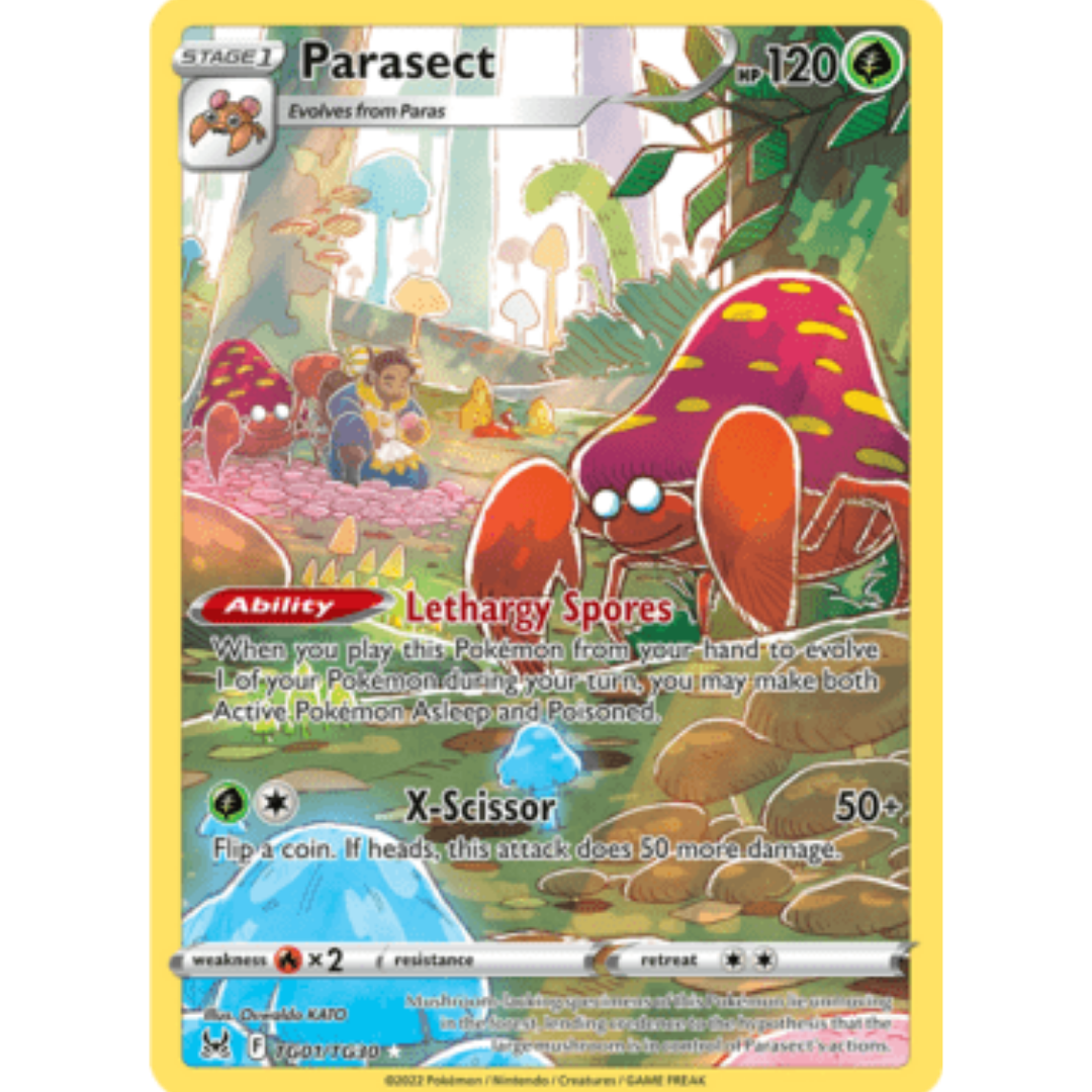 Parasect TG01 - Holofoil SWSH11 Lost Origin Trainer Gallery - Ultra Rare