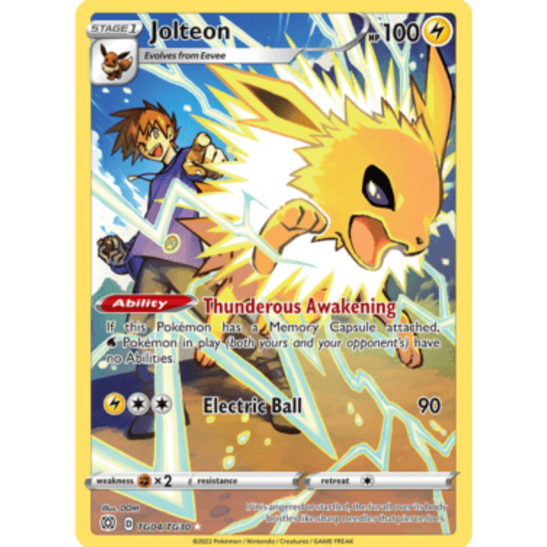 Jolteon TG04 - Holofoil SWSH09 Brilliant Stars Trainer Gallery - Ultra Rare